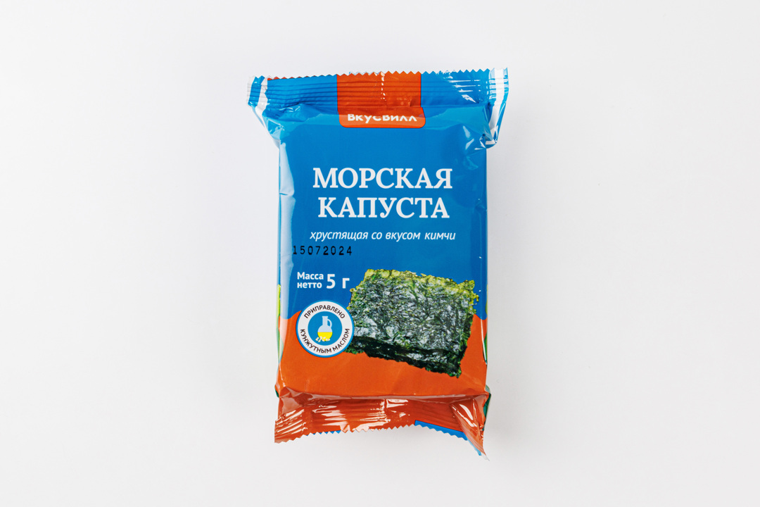 

Морская капуста хрустящая со вкусом кимчи