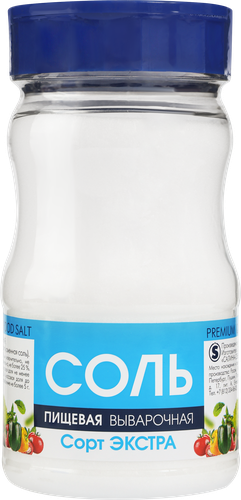 

Соль пищевая ЭКСТРА выварочная, сорт Экстра, 500г