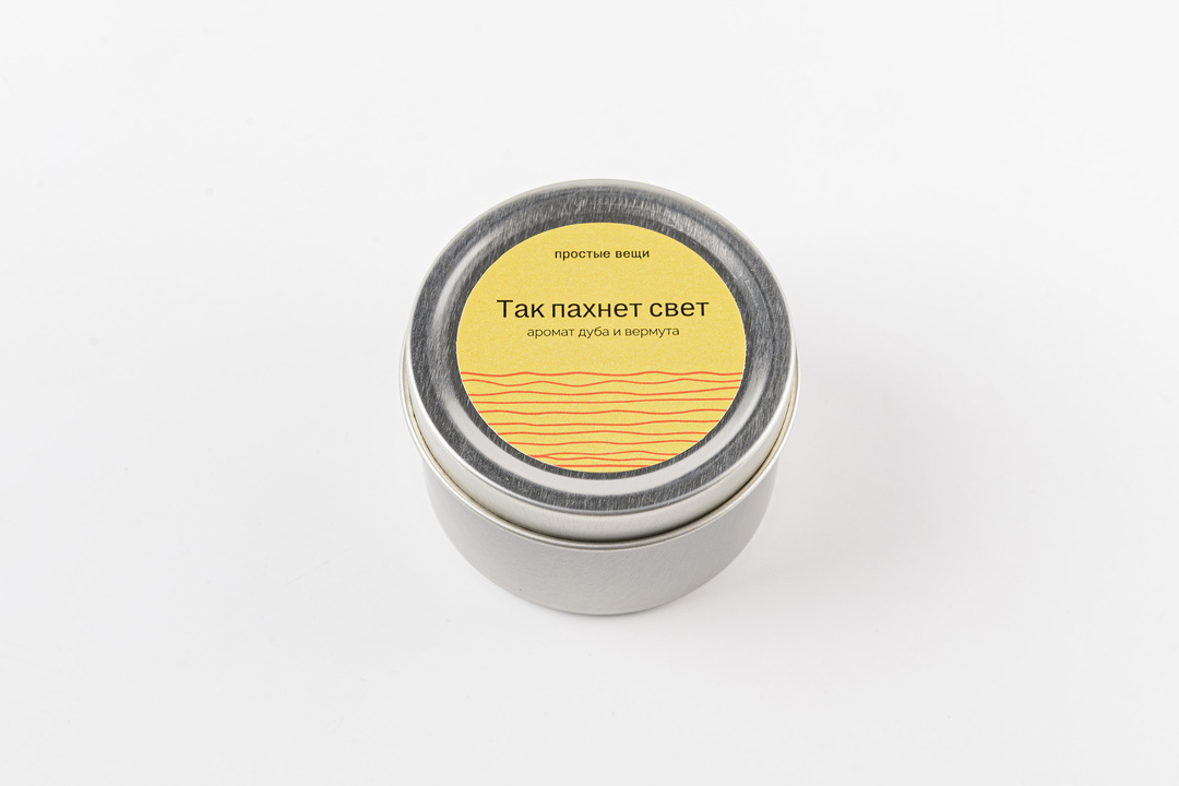 

Свеча соевая в баночке, запах Так пахнет свет 100 мл