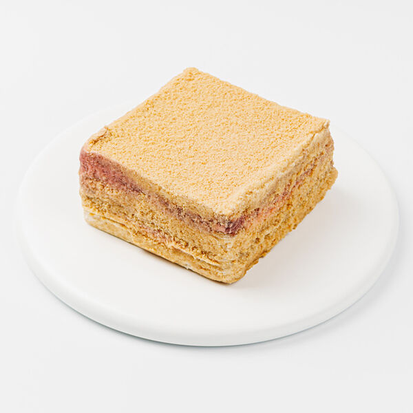 Торт НеМедовик с малиной, веган