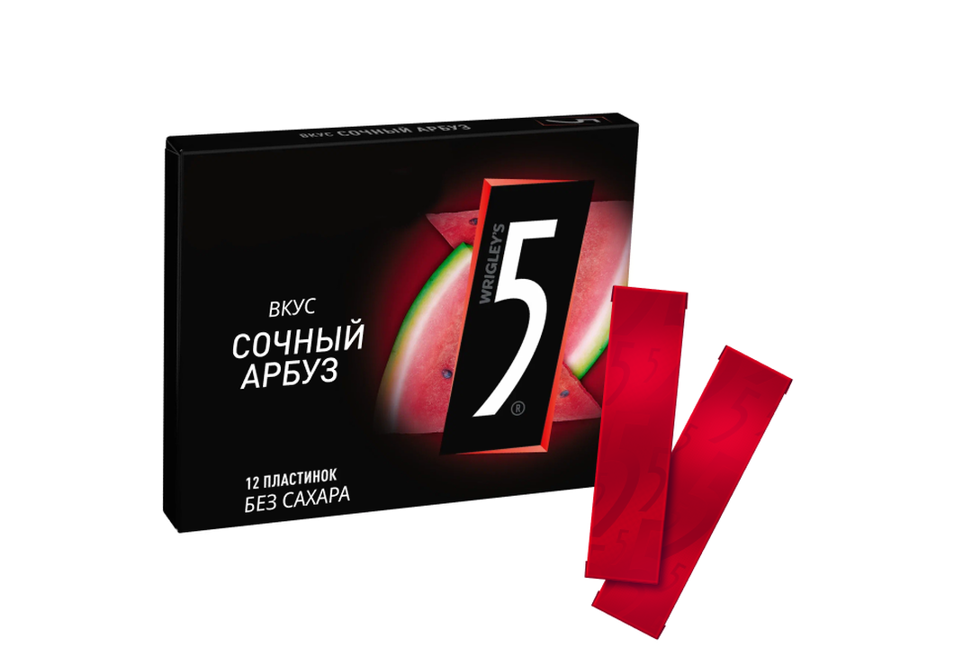 

Жевательная резинка Five Cyclone Сочный арбуз 31.2 г