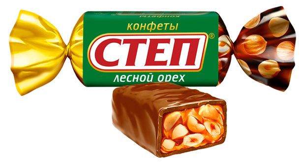 

Конфеты Степ лесной орех вес
