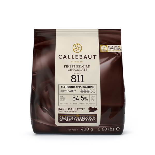 Шоколад темный Callebaut 54,5% в каллетах 400 г