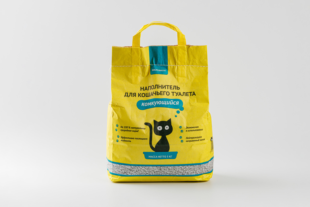 

Наполнитель для кошачьего туалета, комкующийся, 5 кг