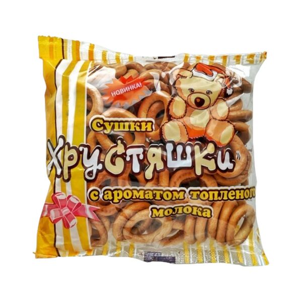Сушки Хрустяшки с аром топленого молока 1с 240г Хлебозавод Автомат