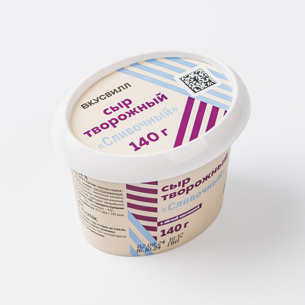 Сыр творожный Вкусвилл сливочный 140г