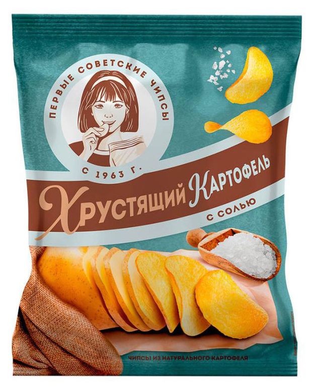 

Чипсы Хрустящий картофель картофельные с солью 160 г