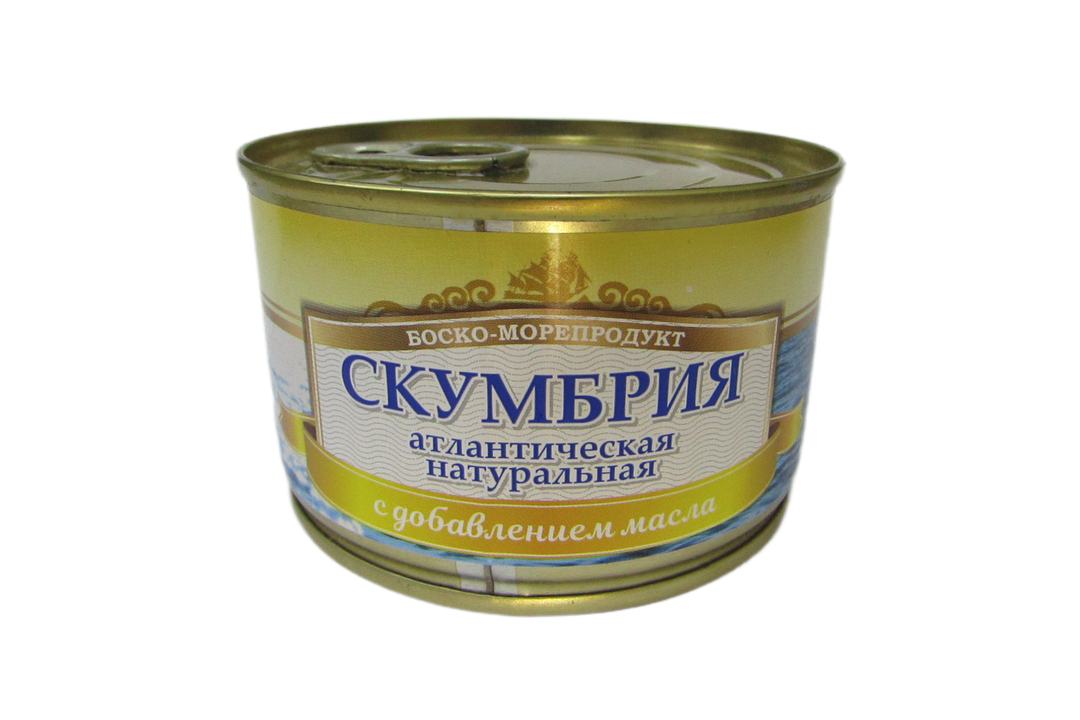 

Скумбрия кусочки Боско-морепродукт атлантическая с добавлением масла 240 г