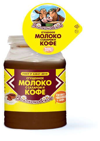 

Молоко сгущенное Волоконовское с сахаром и кофе 7.5% 380 г