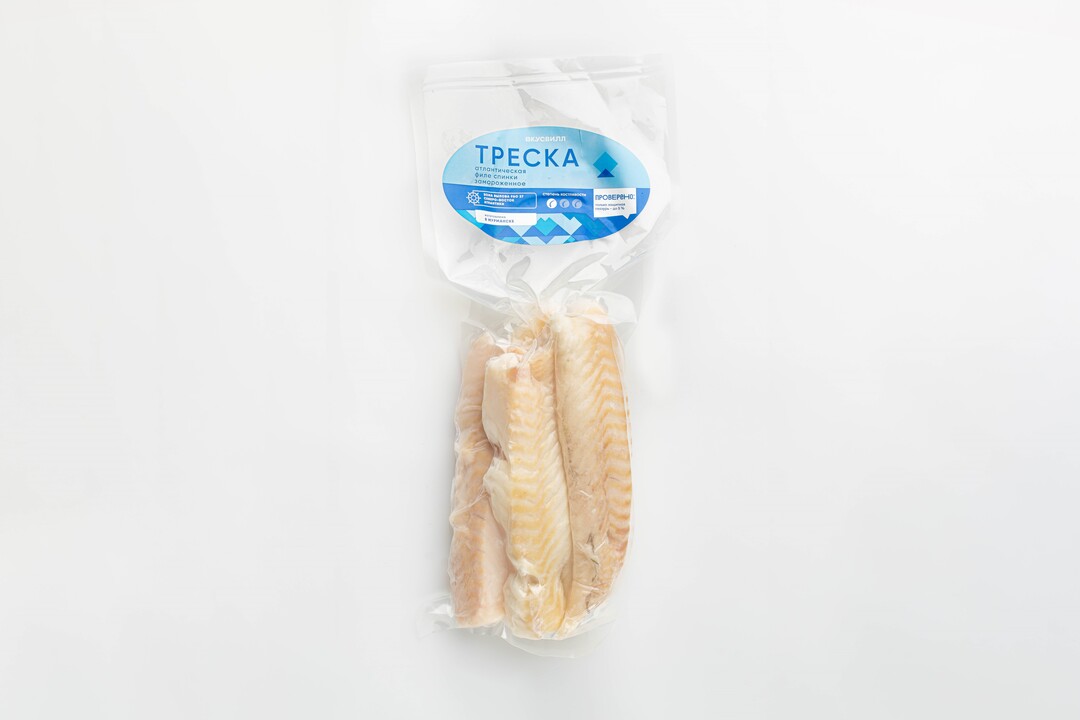 

Треска атлантическая филе спинка ВкусВилл замороженная вес