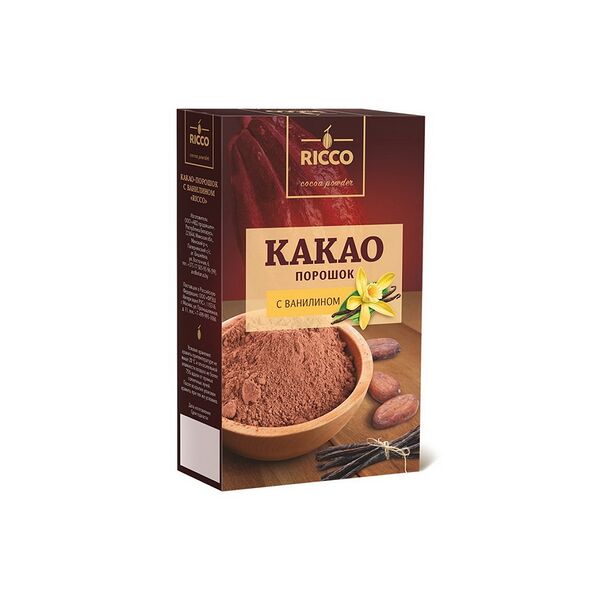 Какао-порошок Ricco с ванилином 100г