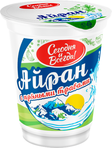 

Айран Сегодня и Всегда с пряными травами 1.8% 200 г