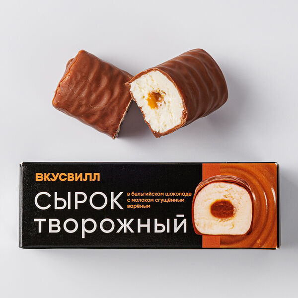 Сырок творожный с вареным сгущенным молоком в бельгийском мол. шок. 26%