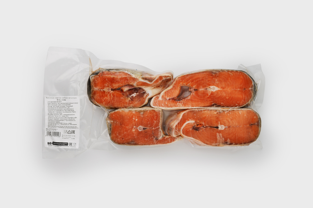 

Кета стейк замороженный вес