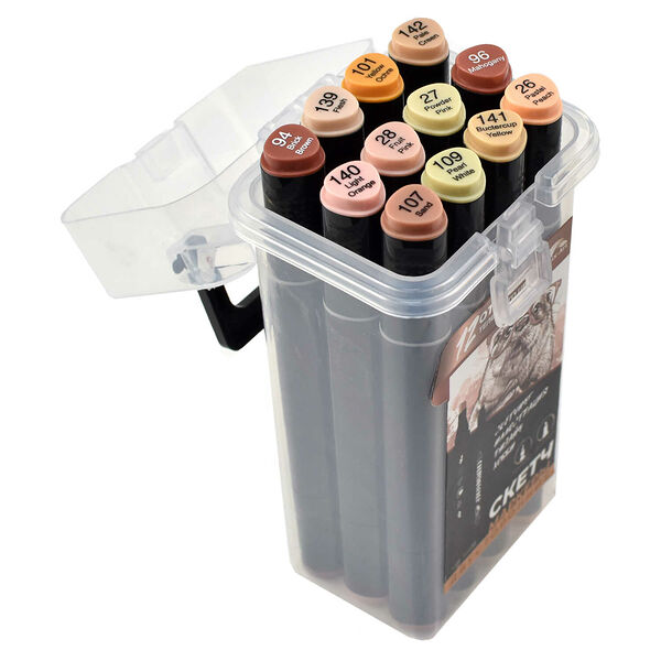 Набор скетчмаркеров двусторонних Калан 12 цветов