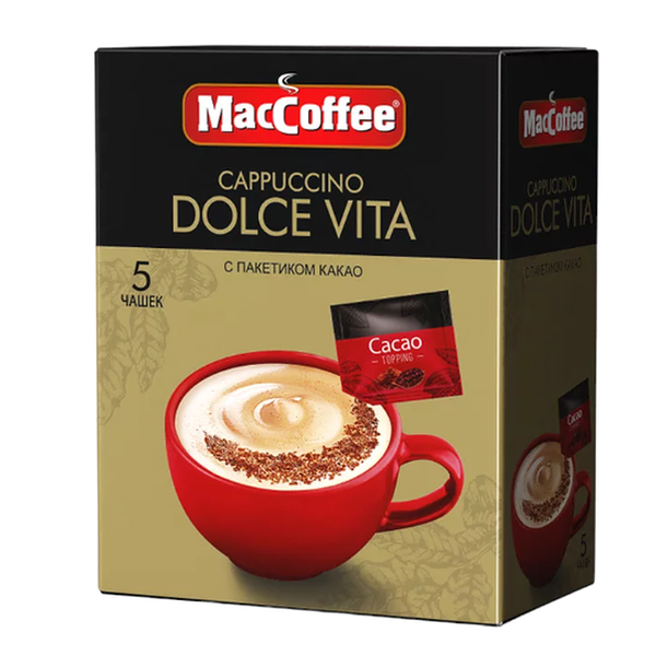 Напиток кофейный MacCoffee Cappuccino Dolce Vita 5 шт