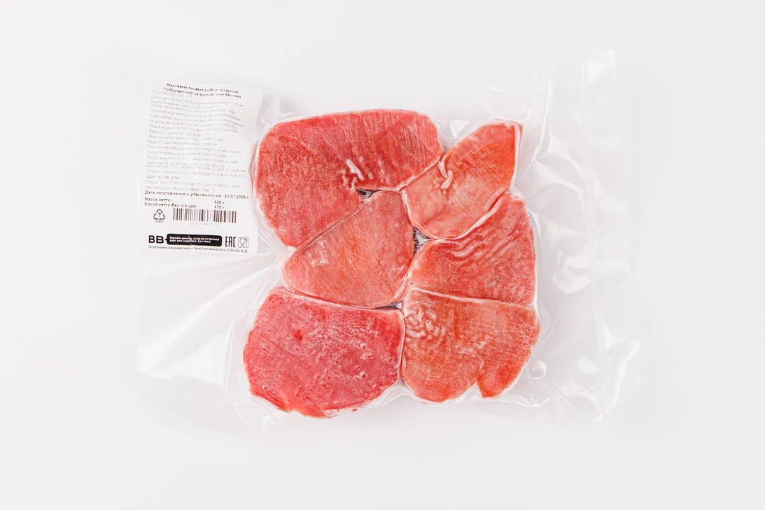 

Тунец филе-кусочки ВкусВилл замороженные 500 г