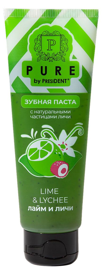 

President Pure зубная паста Лайм и Личи 100 г