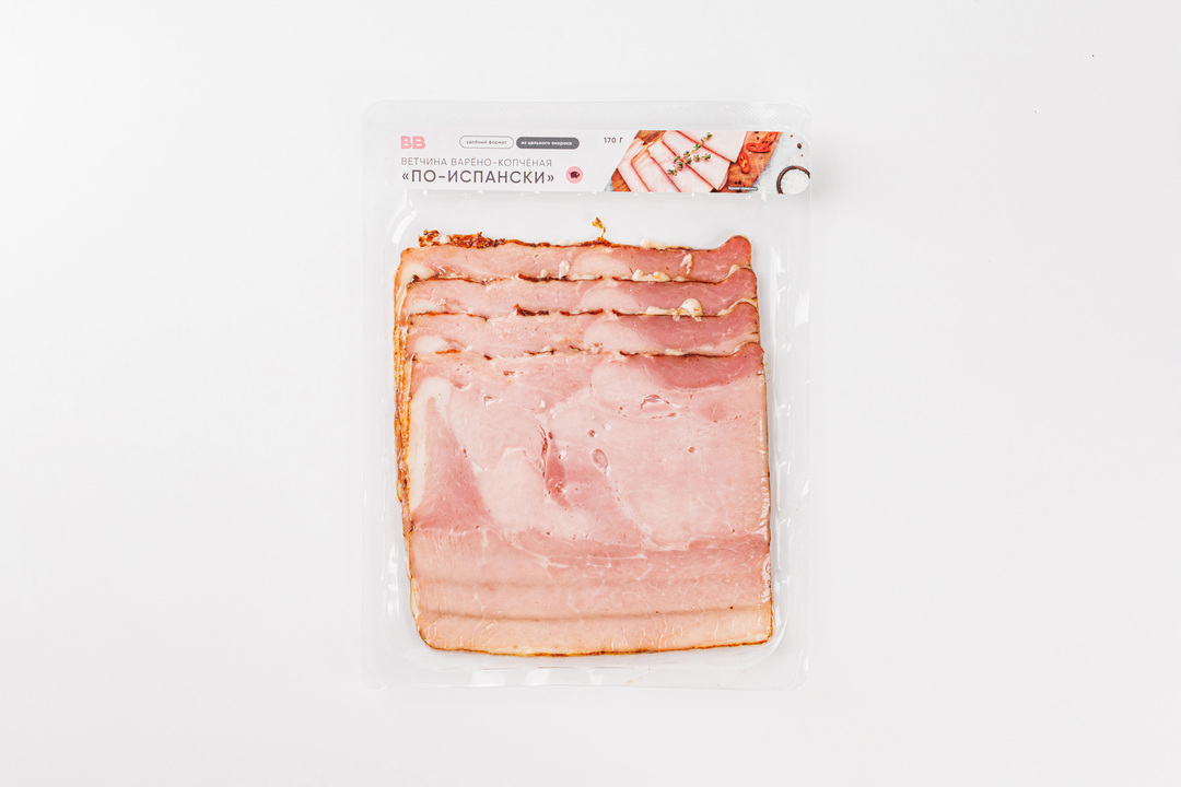 

Ветчина ВкусВилл По-испански варено-копченая нарезка 170 г