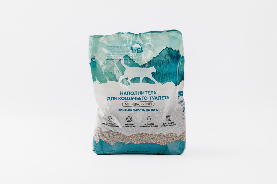 

Наполнитель для кошачьего туалета минеральный 5 кг