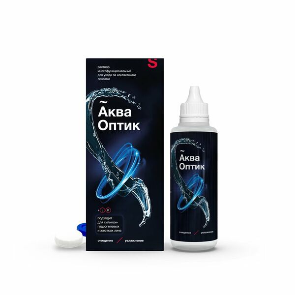 Раствор АкваОптик для линз 120 мл