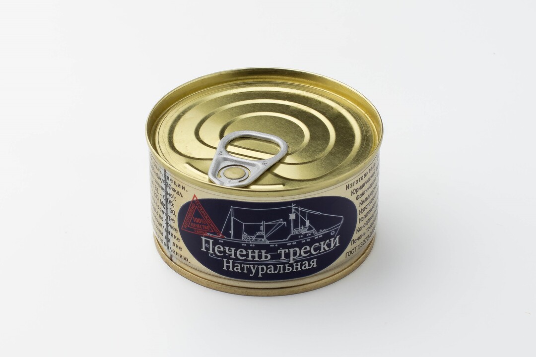 

Печень трески атлантической натуральная, 120 г