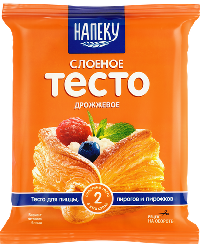 

Тесто слоеное Сибирский Гурман дрожжевое 500 г