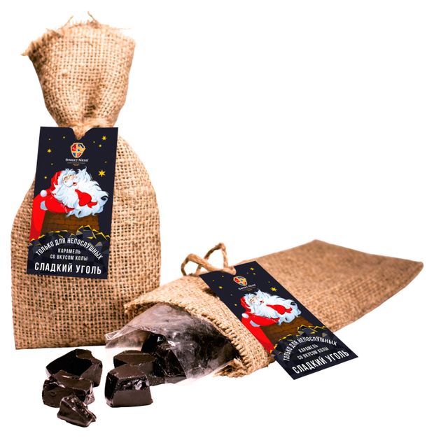 

Карамель леденцовая Sweet Ness уголь со вкусом колы, 70г