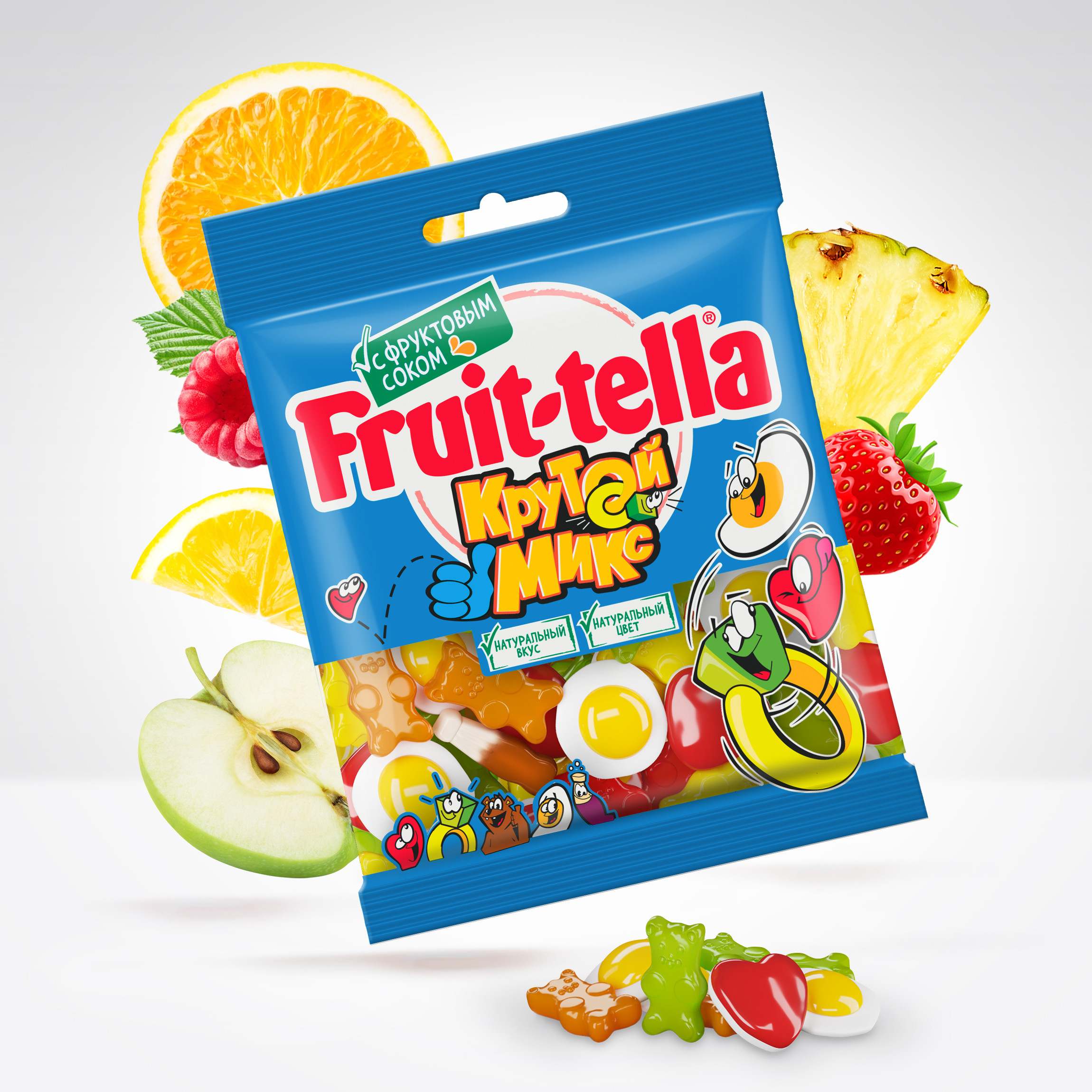 

Мармелад жевательный Fruittella Крутой Микс 70 г