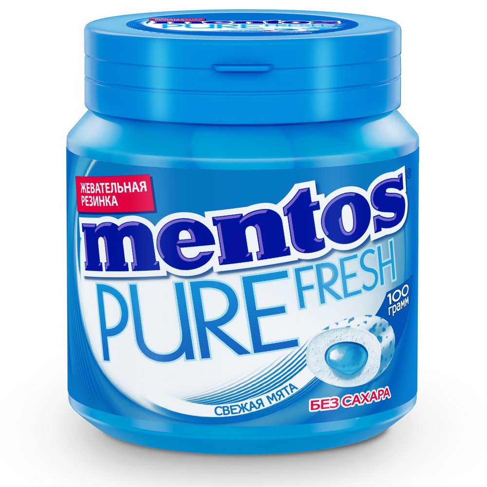 

Жевательная резинка Mentos Pure Fresh вкус Свежая мята 100 г