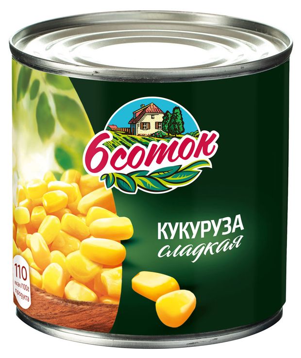 

Кукуруза 6 СОТОК сладкая, 425мл