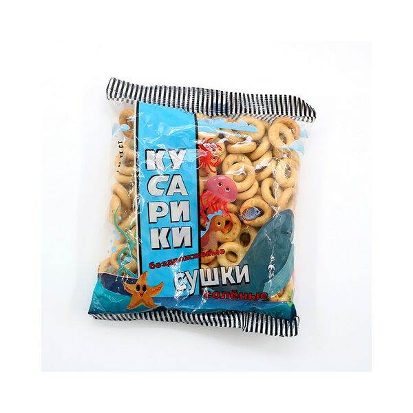 Сушки бездрожжевые КУСАРИКИ соленые вес 200г пп Хлебозавод Автомат