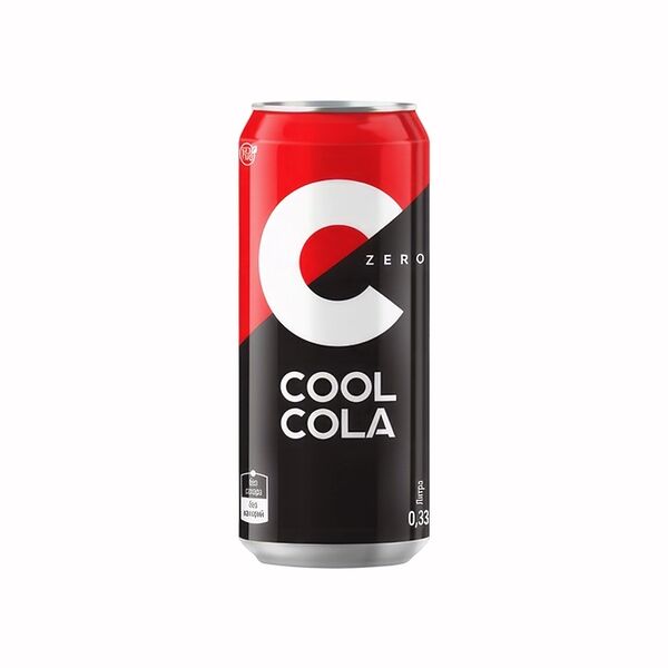 Напиток безалкогольный Cool Cola Zero сильногазированный, 330мл