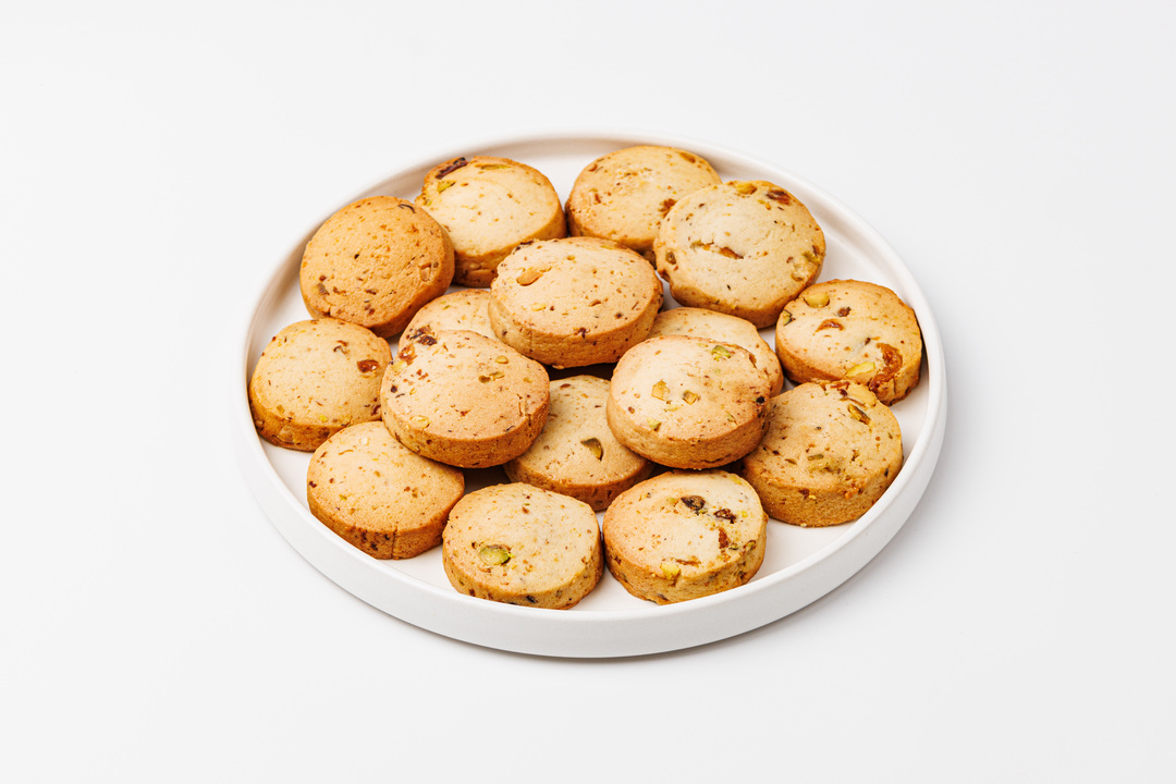 

Печенье сахарное ВкусВилл с инжиром и фисташками 210 г