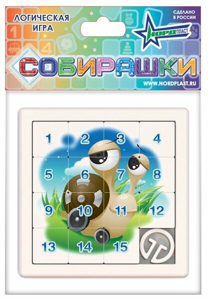 Игра логическая Нордпласт Собирашки Улитка