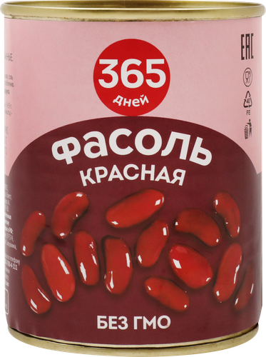 

Фасоль красная 365 дней натуральная, 360 г