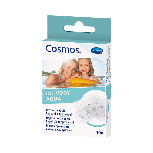 Пластырь Hartmann Cosmos Aqua водонепроницаемый прозрачный 3 размера 10 шт