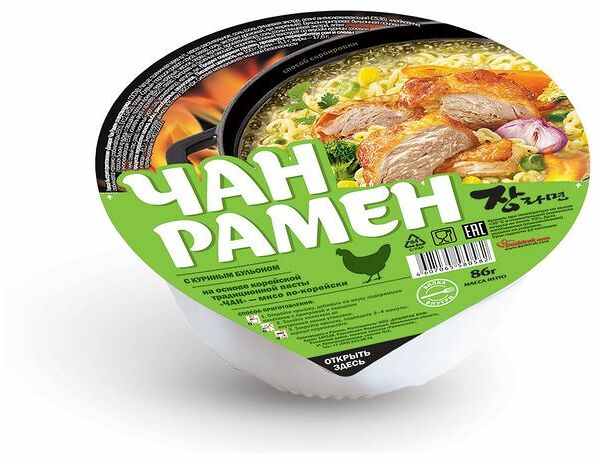 Лапша быстрого приготовления Доширак Чан Рамен со вкусом курицы, 86 г