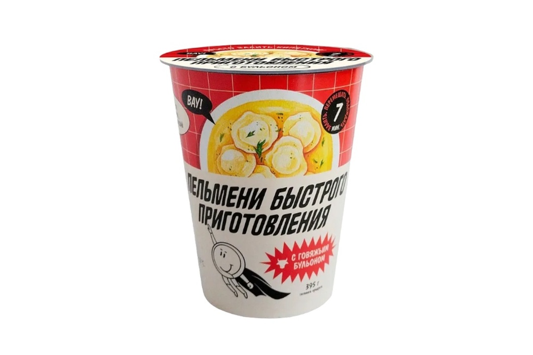 

Пельмени быстрого приготовления Рамай с говяжьим бульоном 100 г