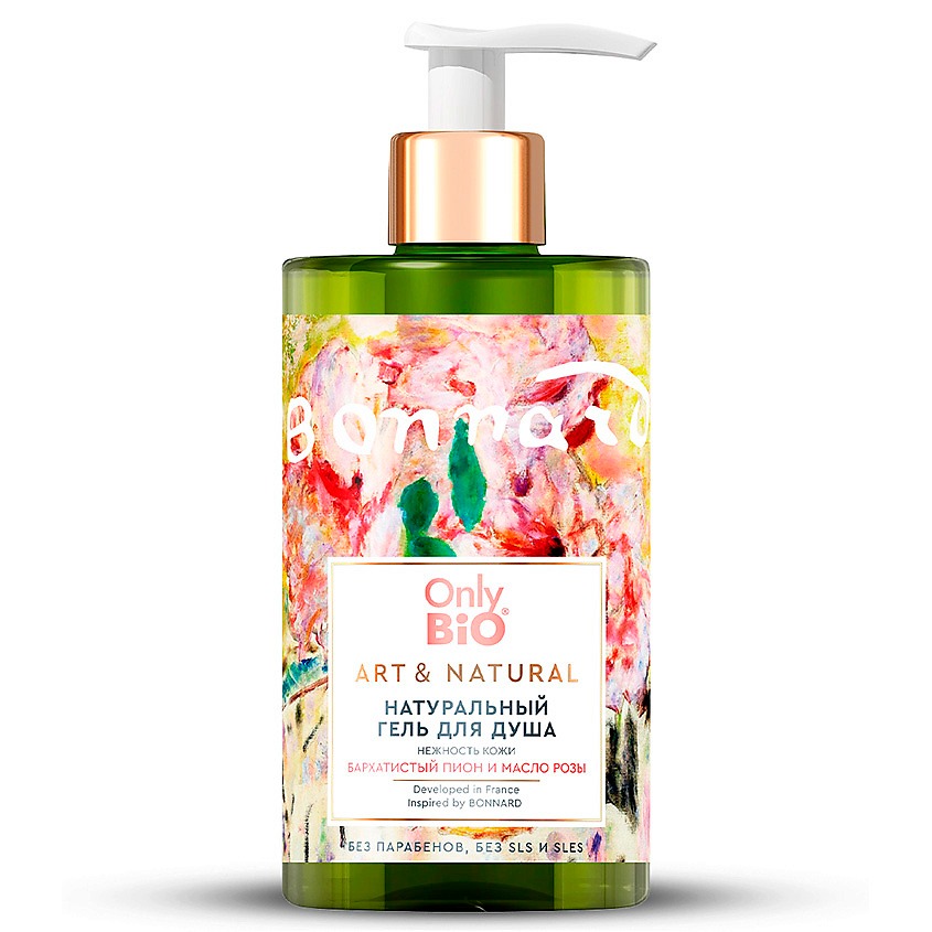 

Гель для душа Only Bio Art&Natural Нежность кожи пион и масло розы 420 мл