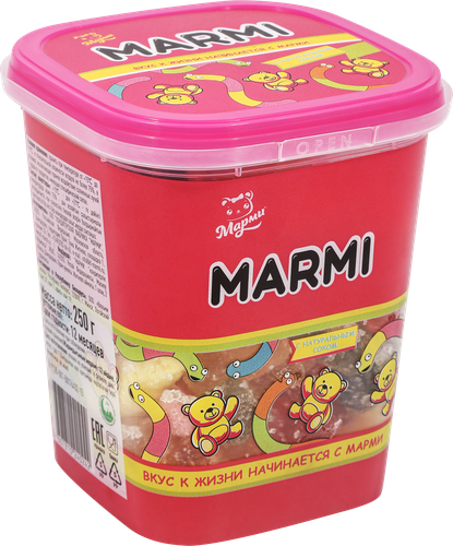

Мармелад Марми ассорти в сахарно-кислой обсыпке 250 г