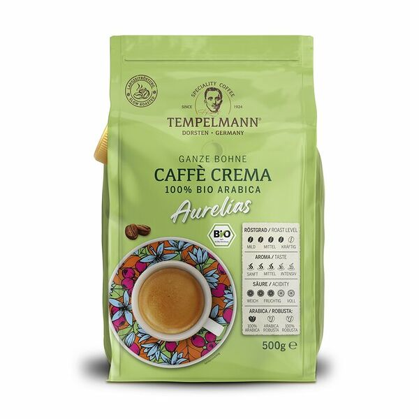 Кофе в зернах Tempelmann Aurelias C.Crema Bio