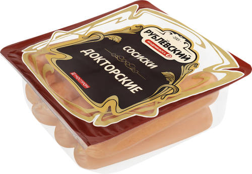 

Сосиски Рублевский Докторские вареные категории Б 430 г