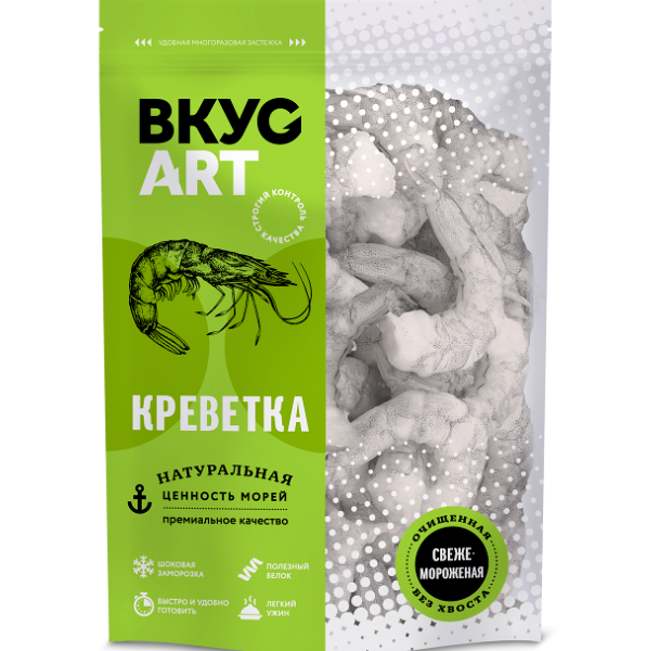 Креветка Вкус Арт очищенная без хвоста 500 г