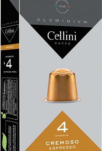 Кофе Cellini Cremoso жареный молотый в капсула 30in*5.5г