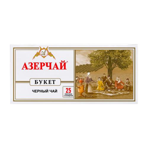

Чай Азерчай Букет чёрный байховый в пакетиках 25 шт х 2 г