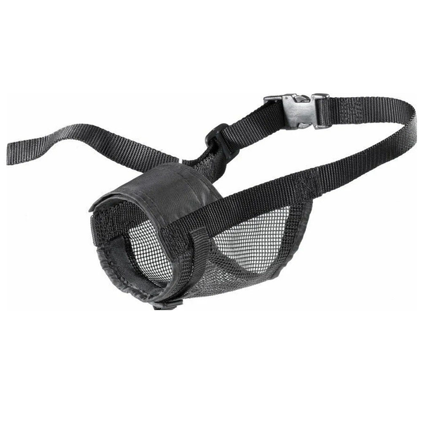 Намордник для собак Trixie №4 L, нейлон с сеткой, черный