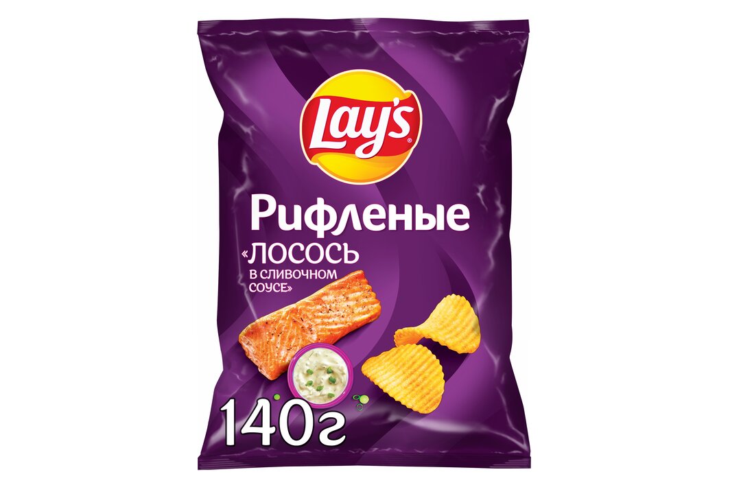 

Чипсы картофельные Lay's Рифленые Лосось в сливочном соусе 140 г