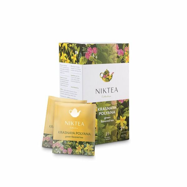Чай зеленый Niktea Красная Поляна в пакетиках 25 шт., 43.75 г