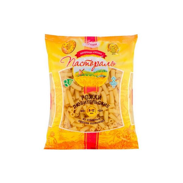 Макаронные изделия  Пастораль Рожки любительск грВ в/сорт 900г